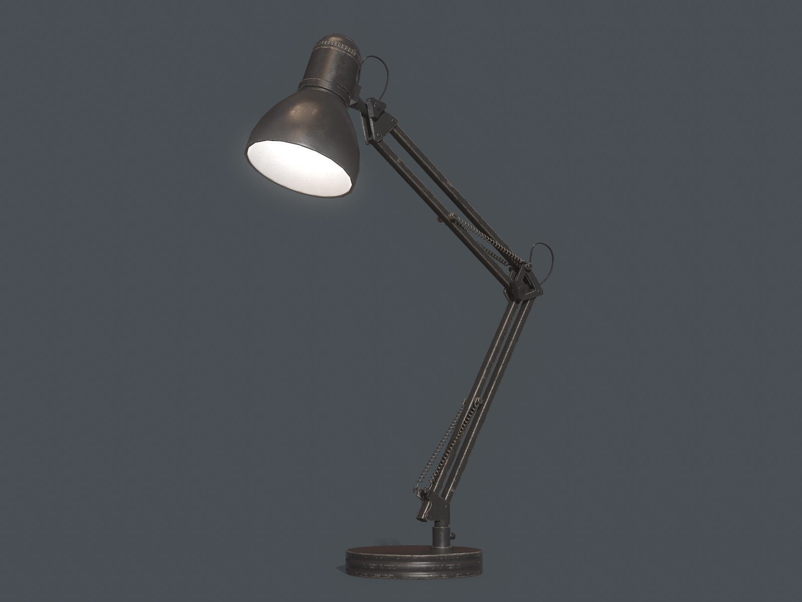Table lamp Low-poly 3D model_3