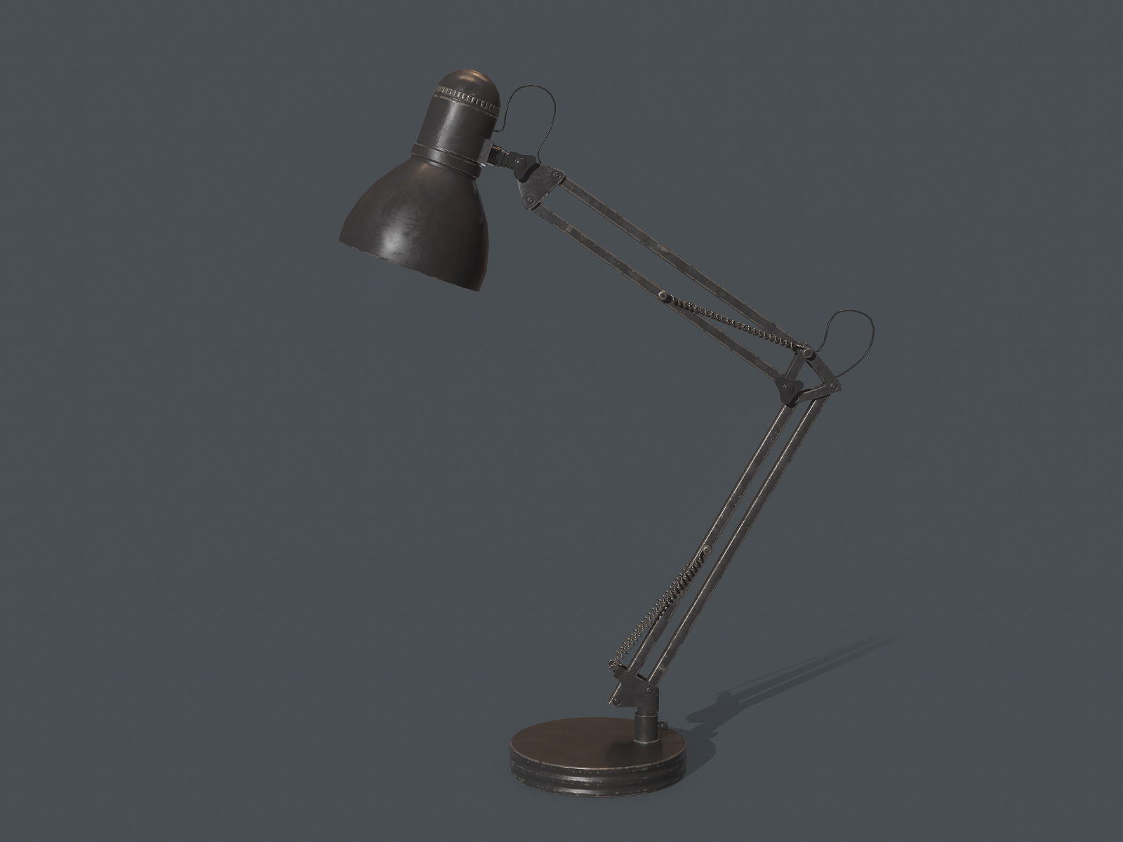 Table lamp Low-poly 3D model_8