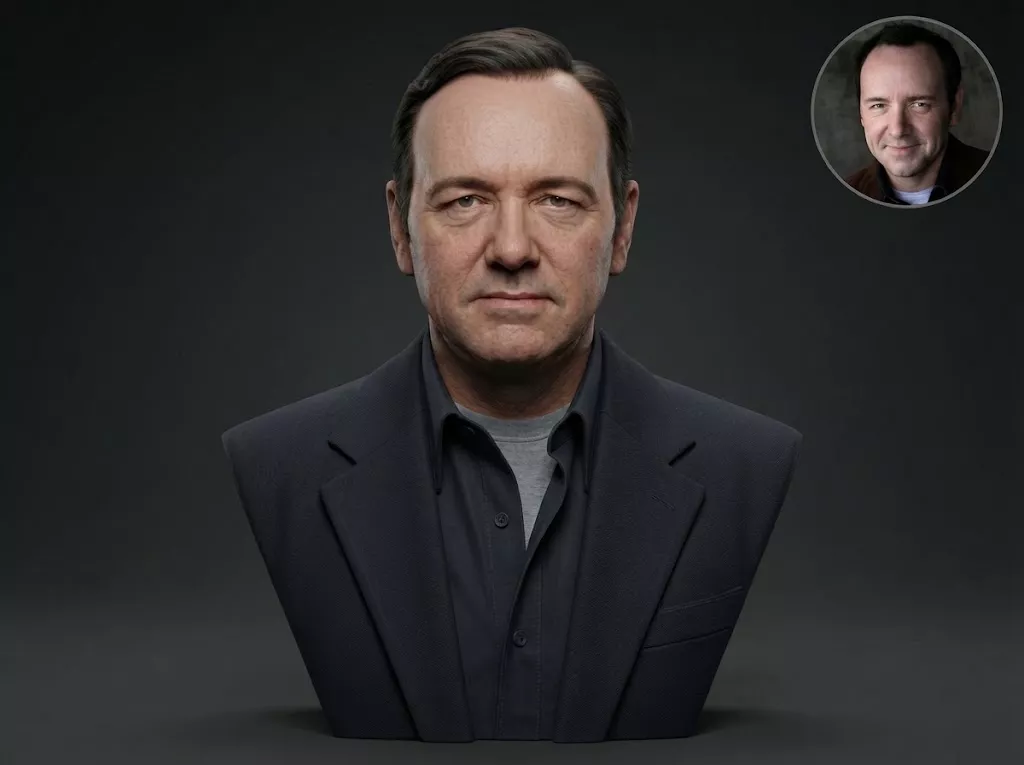 Kevin Spacey 3D Printable Bust 3D print model