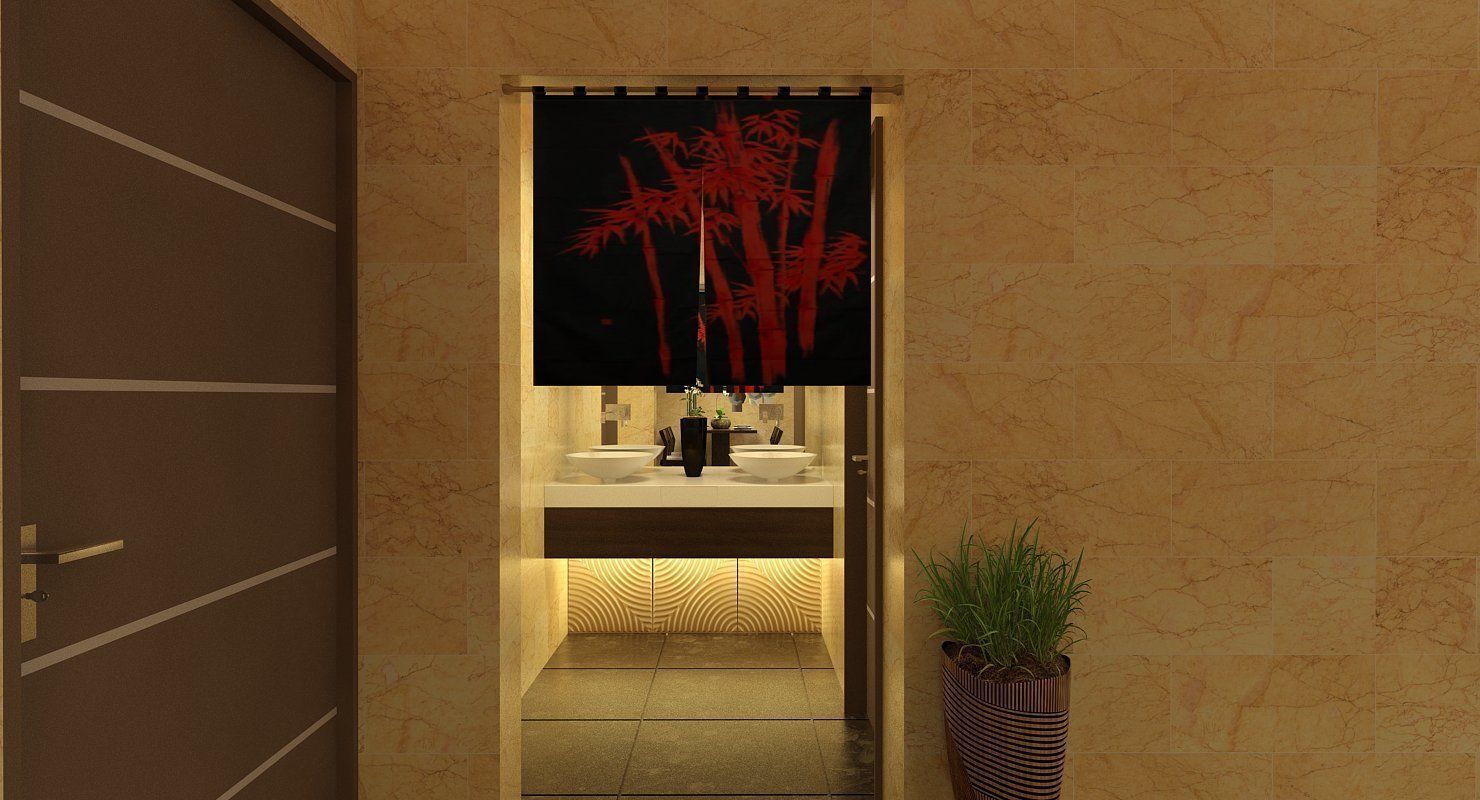 Japanese Restaurant Interior  Low-poly 3D model_6