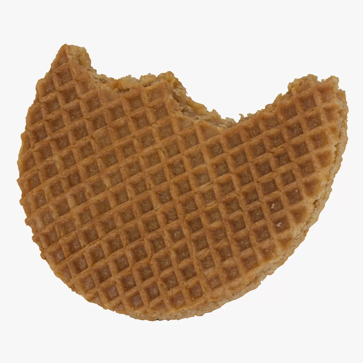 Caramel Waffle 01 Bitten 02 RAW SCAN 3D model