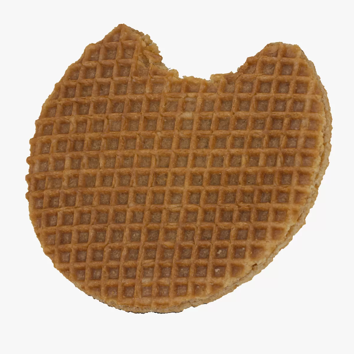 Caramel Waffle 01 Bitten 01 RAW SCAN 3D model
