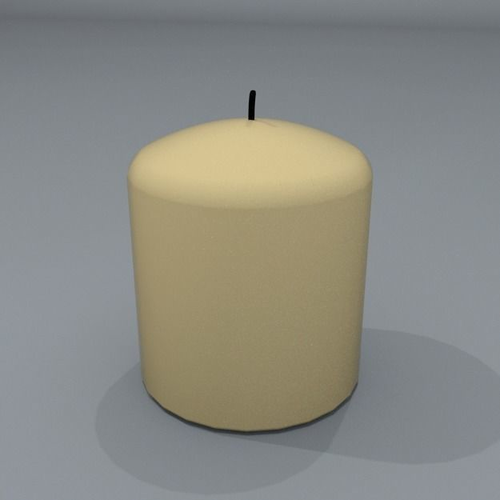 Pillar candle 10cm high