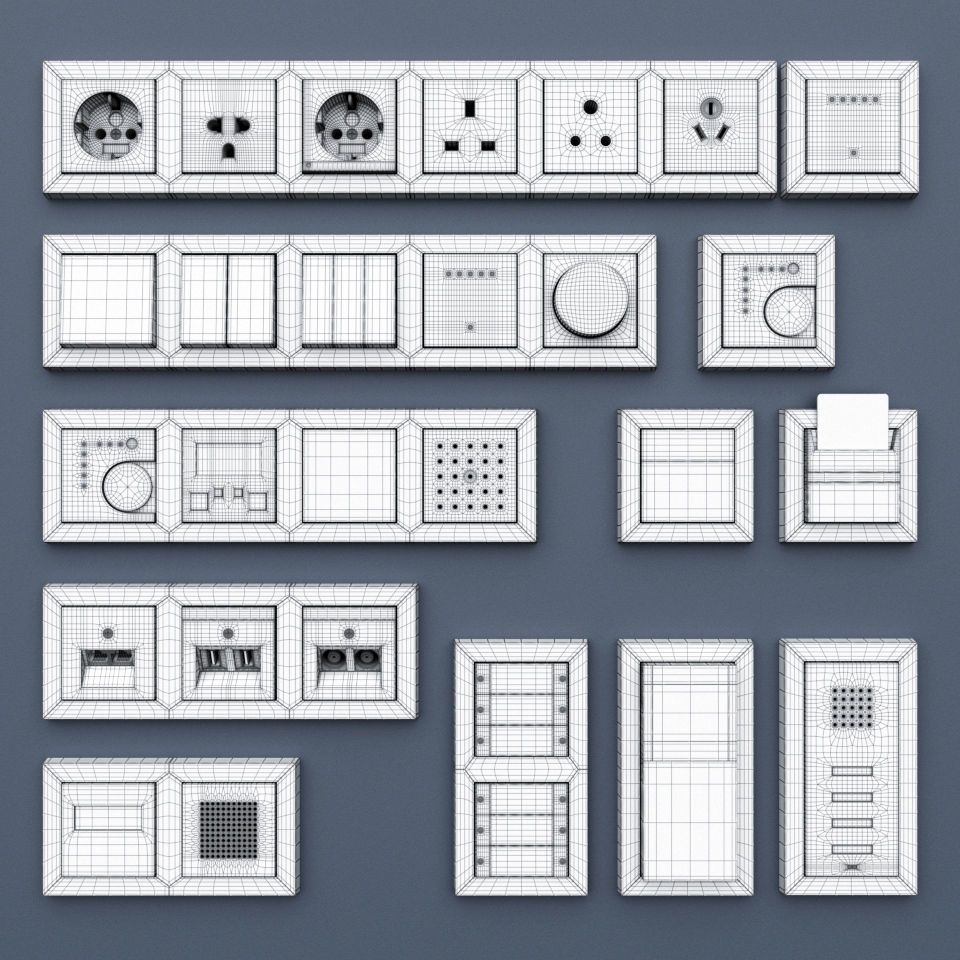Gira E2- E3-Standard 55  3D model_6
