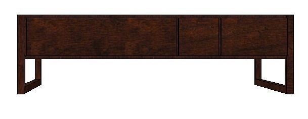 Walnut coffee table with 6 drawers h 34 w120 d72 cms Low-poly 3D model_4