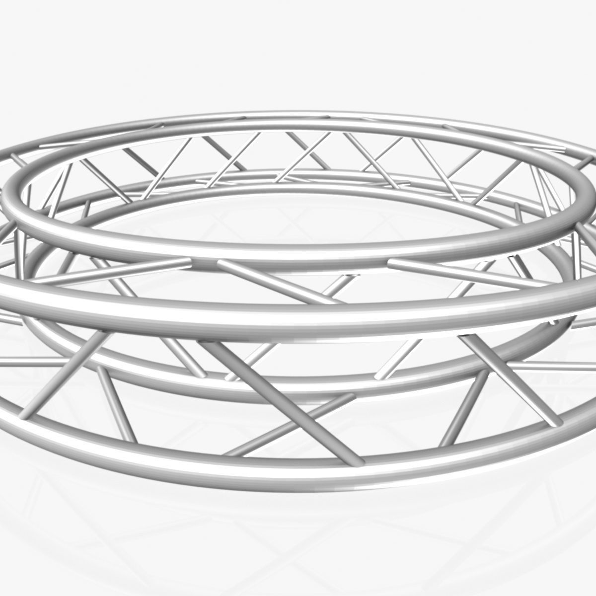 Circle Square Truss - Full diameter 200cm 3D model_1