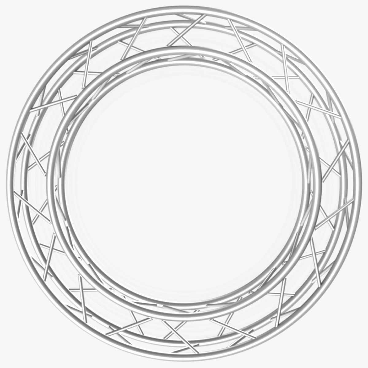 Circle Square Truss - Full diameter 200cm 3D model_5