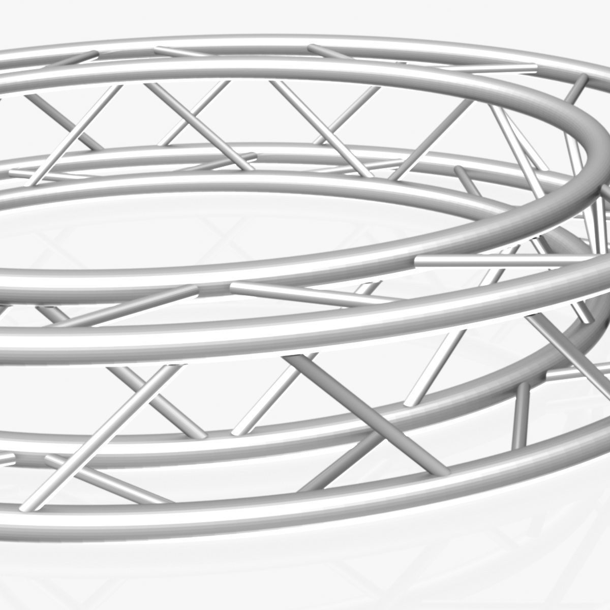 Circle Square Truss - Full diameter 200cm 3D model_6
