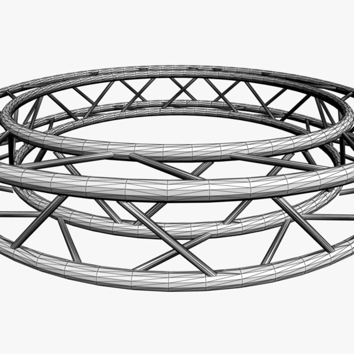Circle Square Truss - Full diameter 200cm 3D model_10