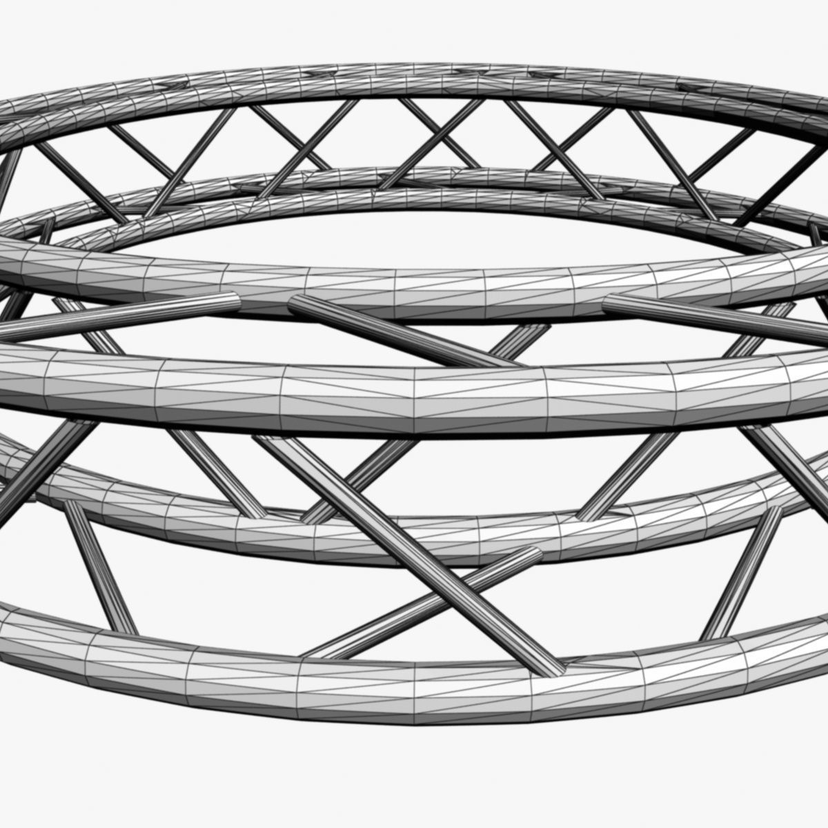 Circle Square Truss - Full diameter 200cm 3D model_7
