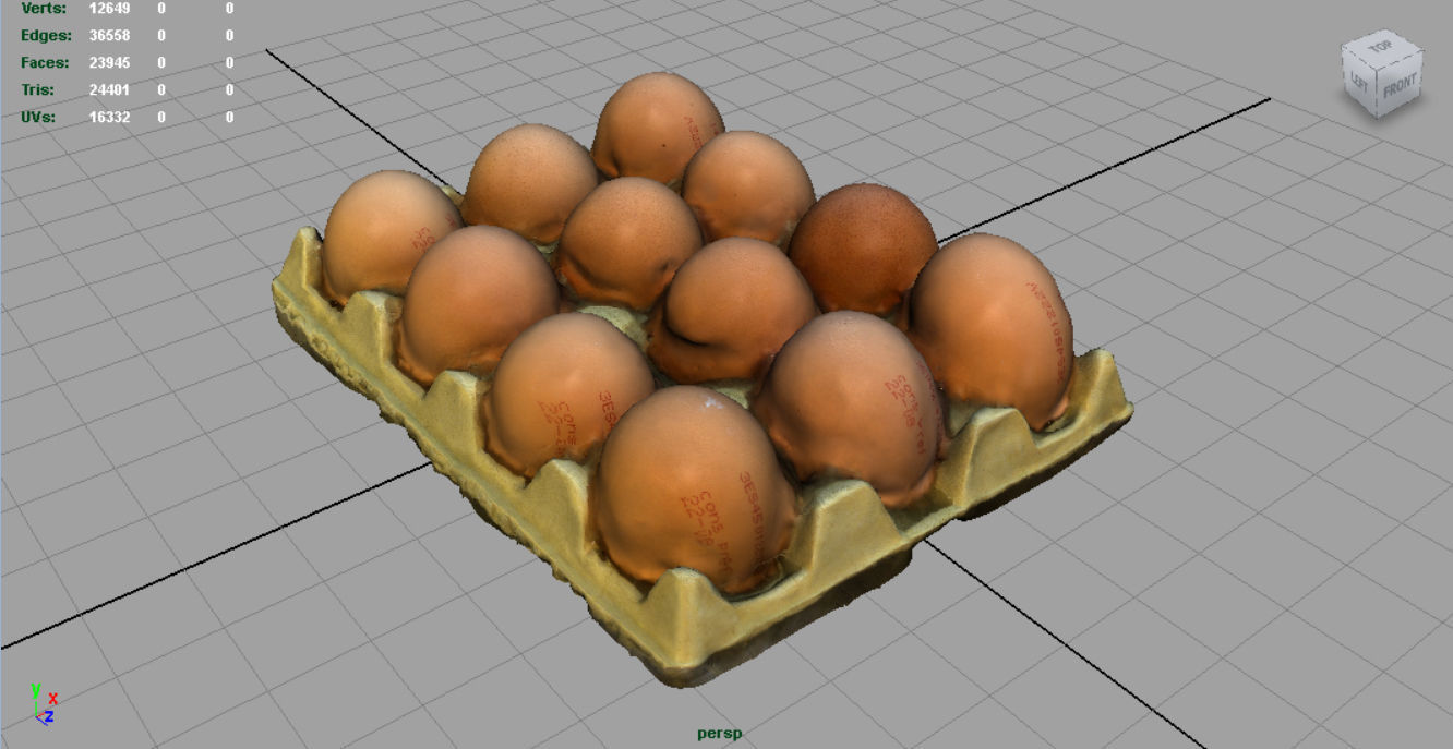 A Dozen Eggs Low-poly 3D model_5