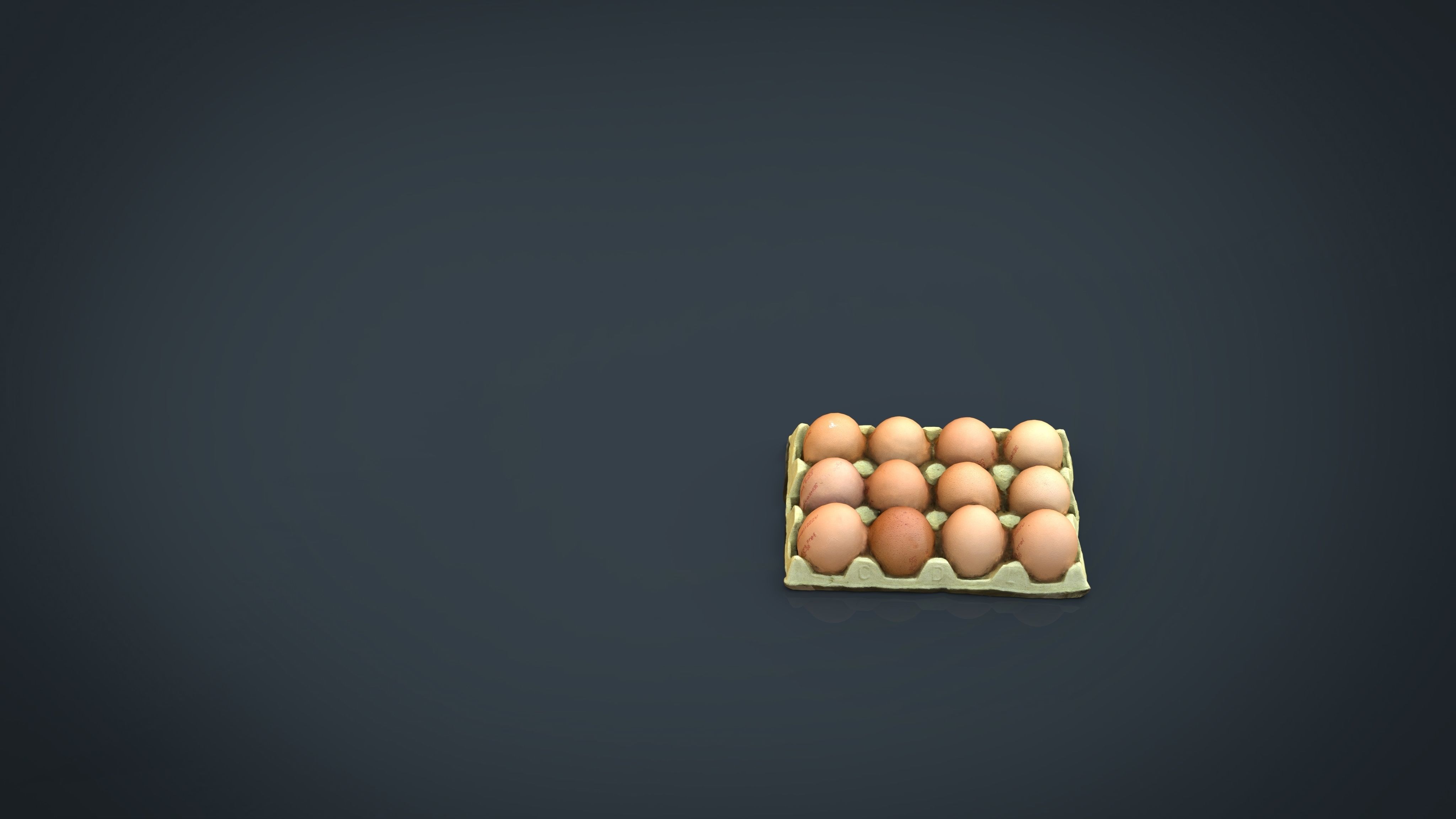 A Dozen Eggs Low-poly 3D model_12