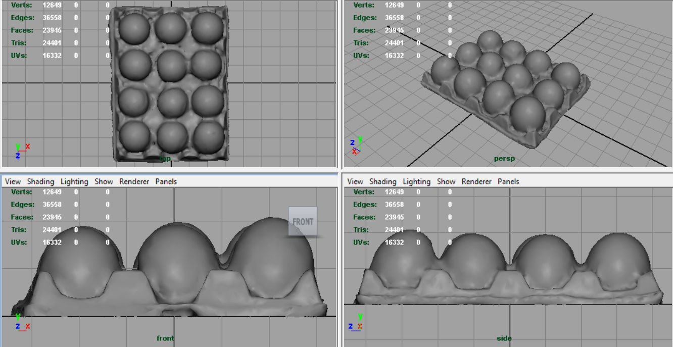 A Dozen Eggs Low-poly 3D model_6