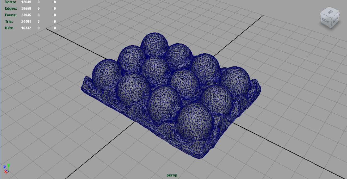 A Dozen Eggs Low-poly 3D model_4