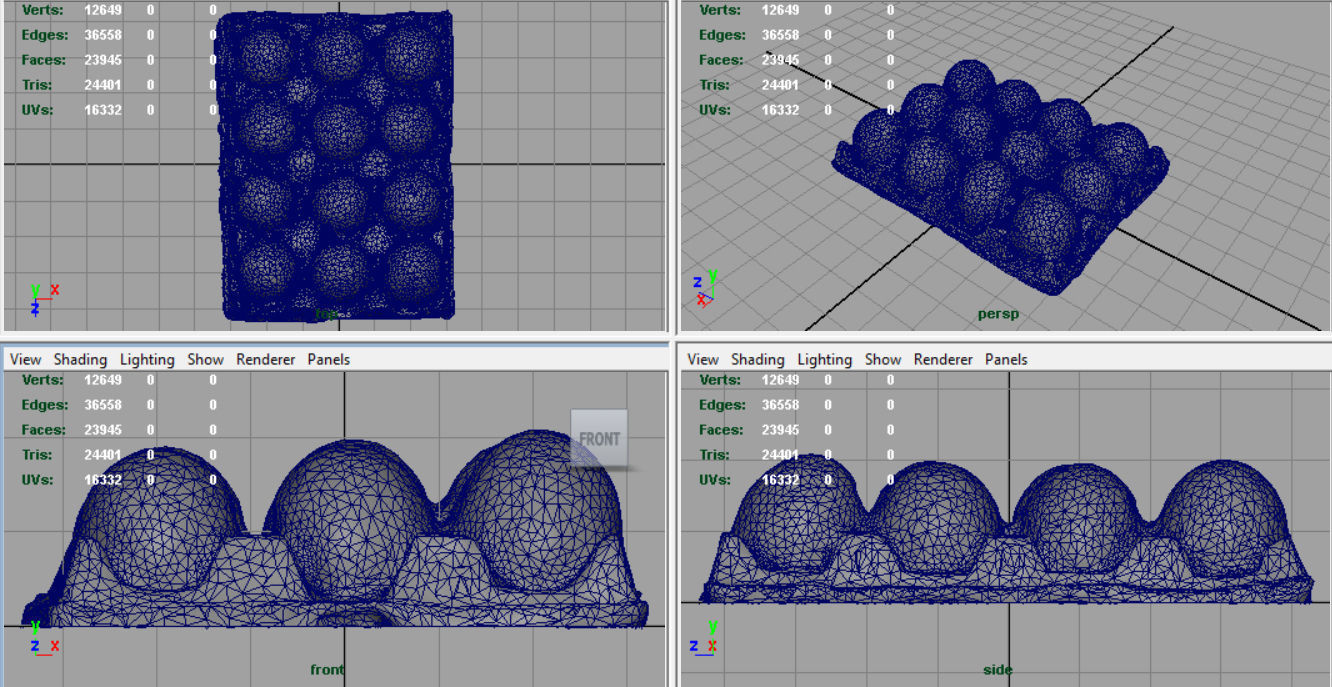 A Dozen Eggs Low-poly 3D model_8
