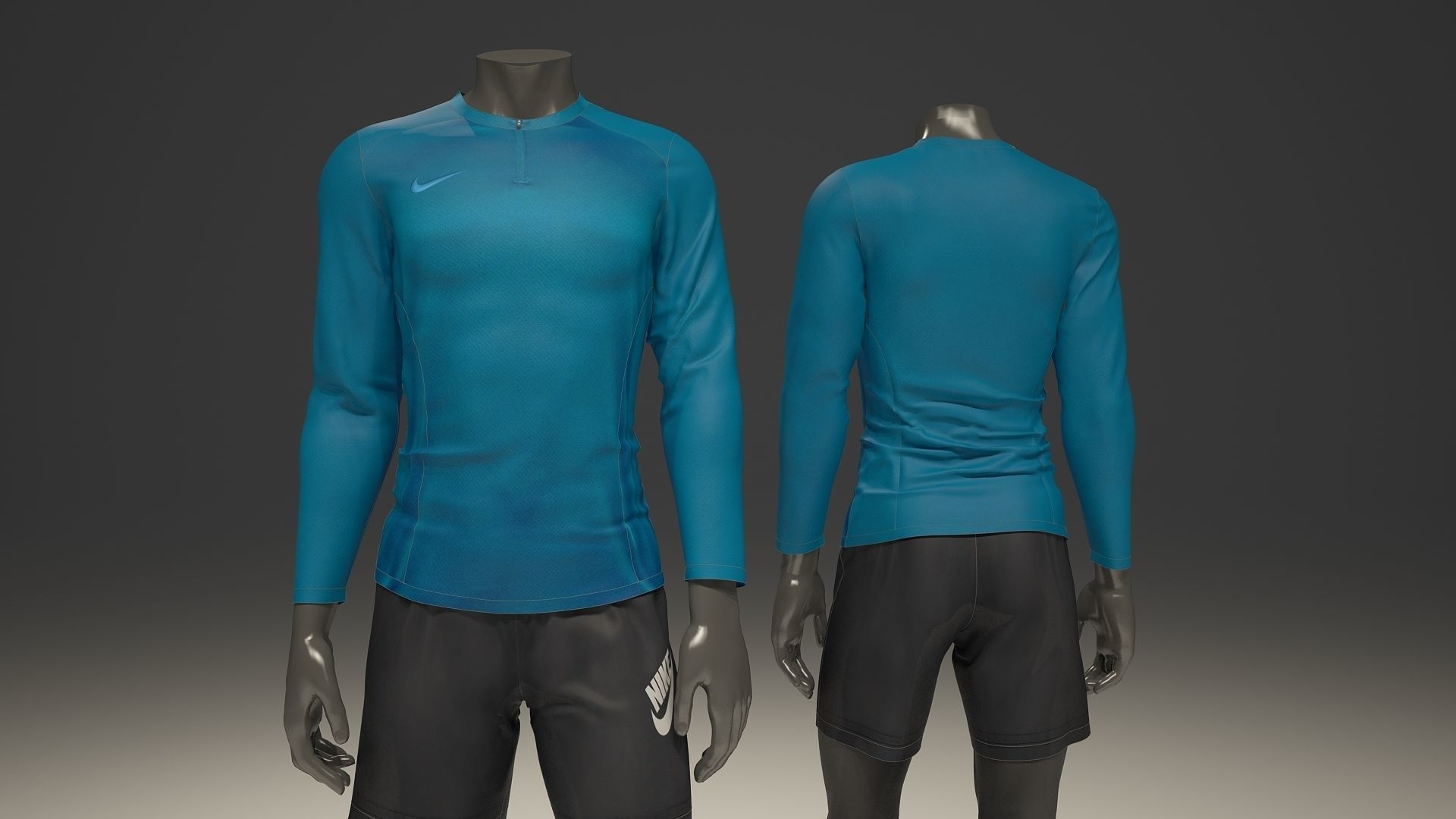 Man mannequin Nike pack 1 3D model_14