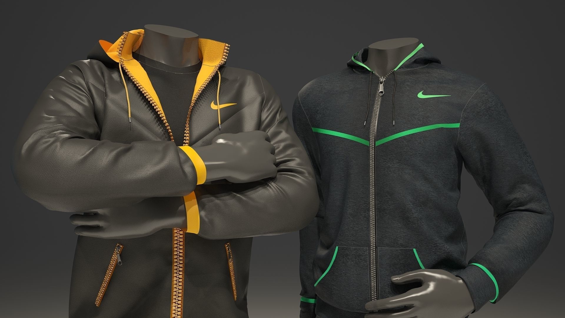 Man mannequin Nike pack 1 3D model_12