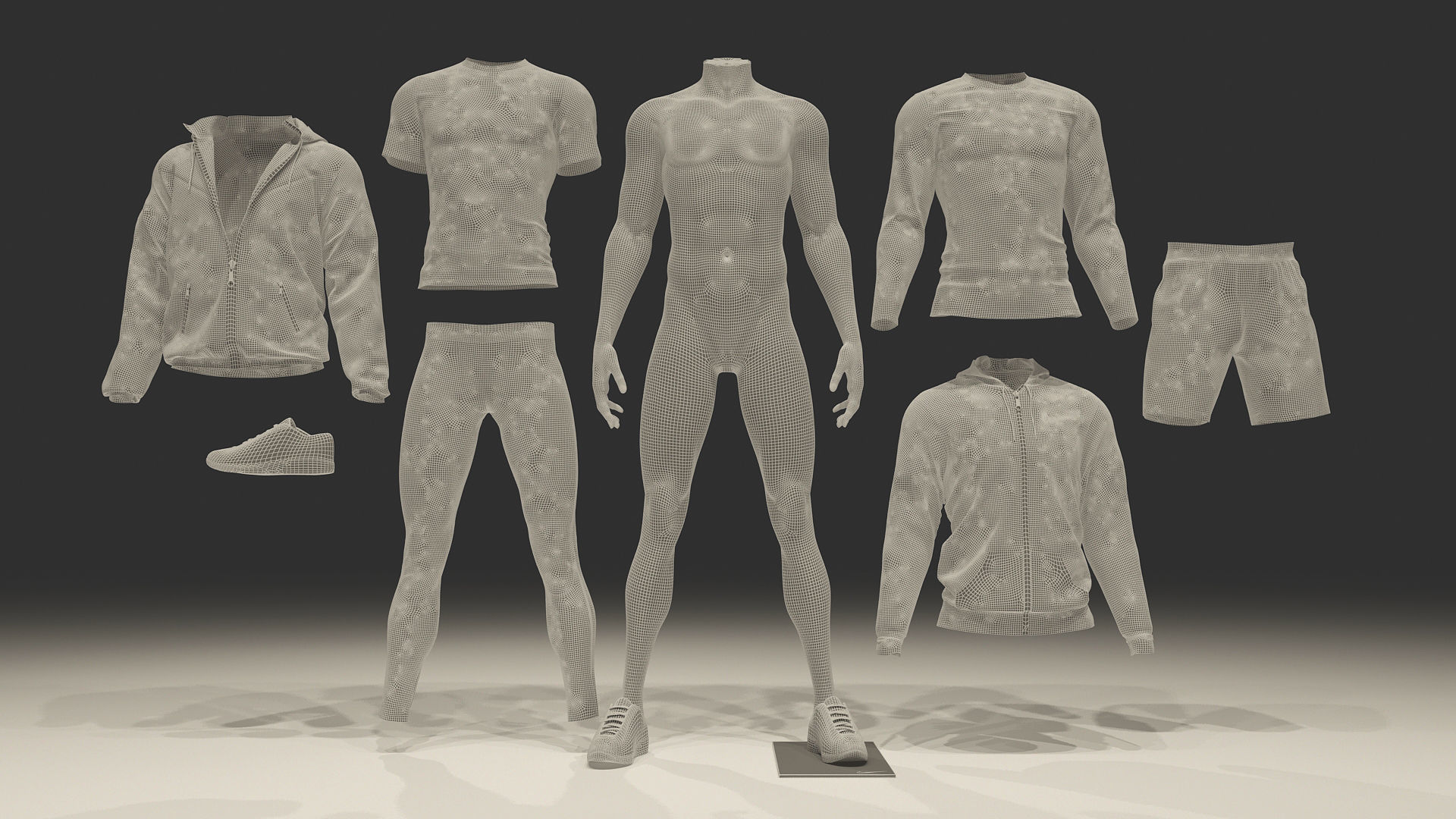 Man mannequin Nike pack 1 3D model_18