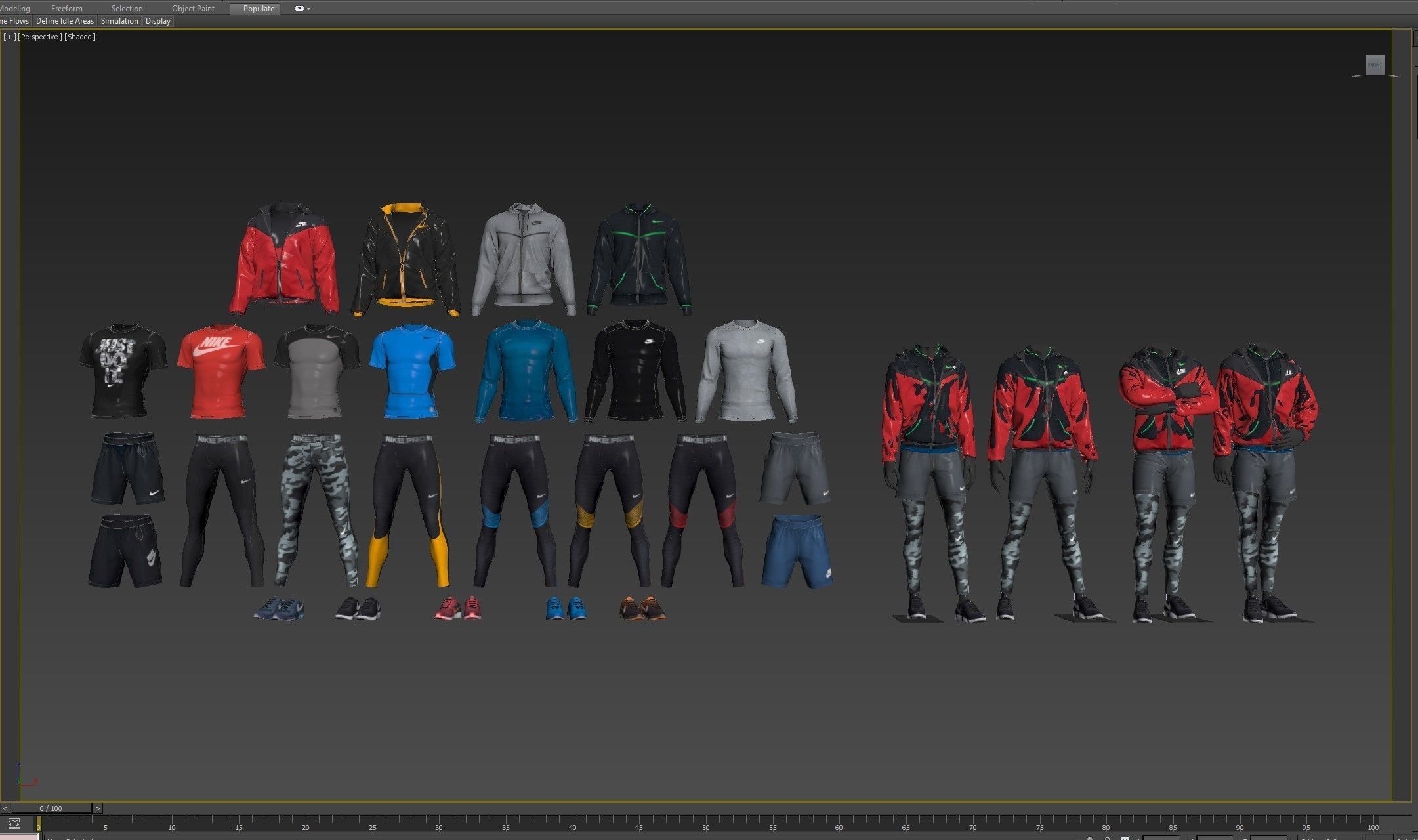 Man mannequin Nike pack 1 3D model_19