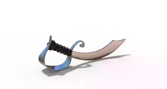 pirates sword Low-poly 3D model
