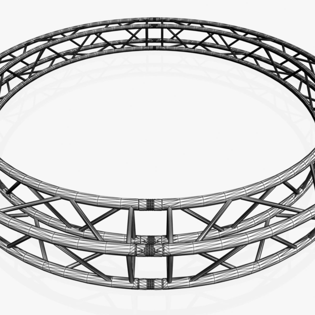 Circle Square Truss - Full diameter 300cm 3D model_9