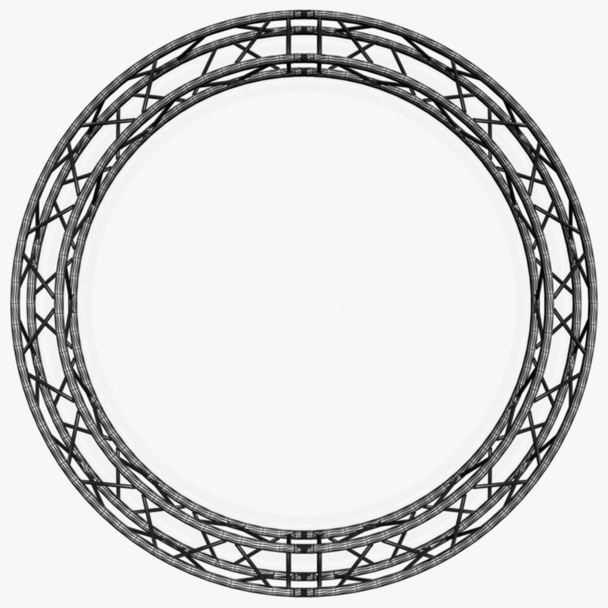 Circle Square Truss - Full diameter 300cm 3D model_11