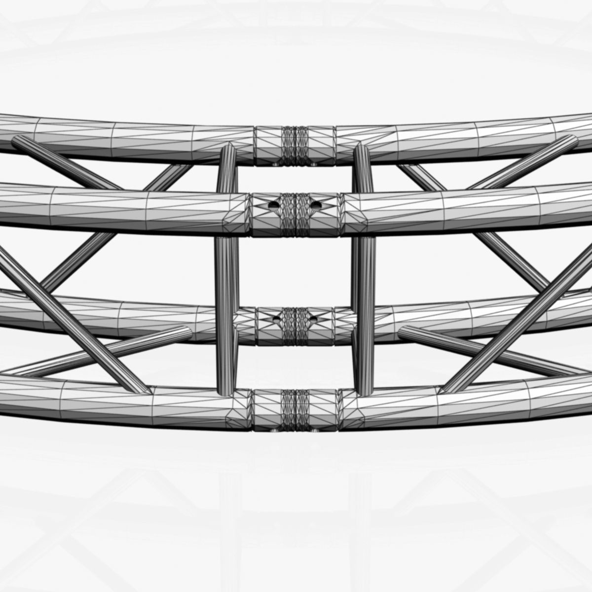 Circle Square Truss - Full diameter 300cm 3D model_12