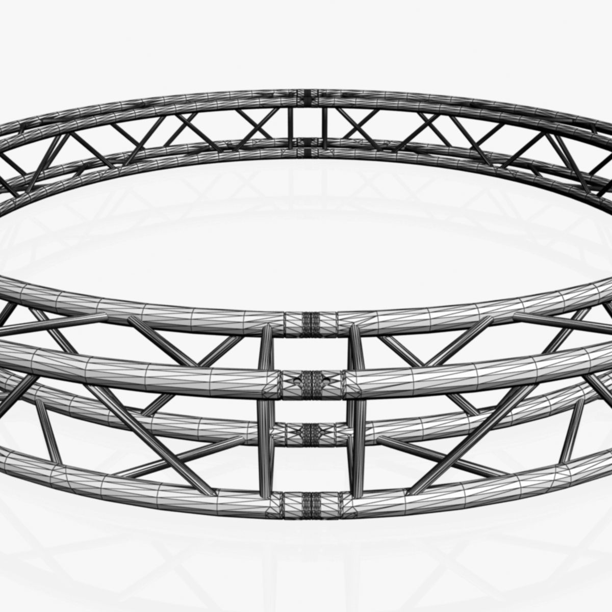 Circle Square Truss - Full diameter 300cm 3D model_10