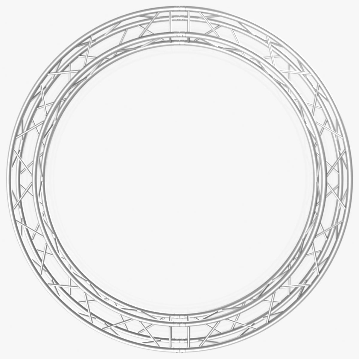 Circle Square Truss - Full diameter 300cm 3D model_4