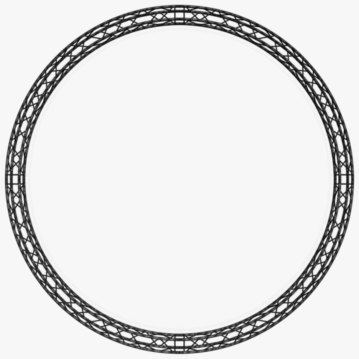 Circle Square Truss - Full diameter 600cm 3D model_12