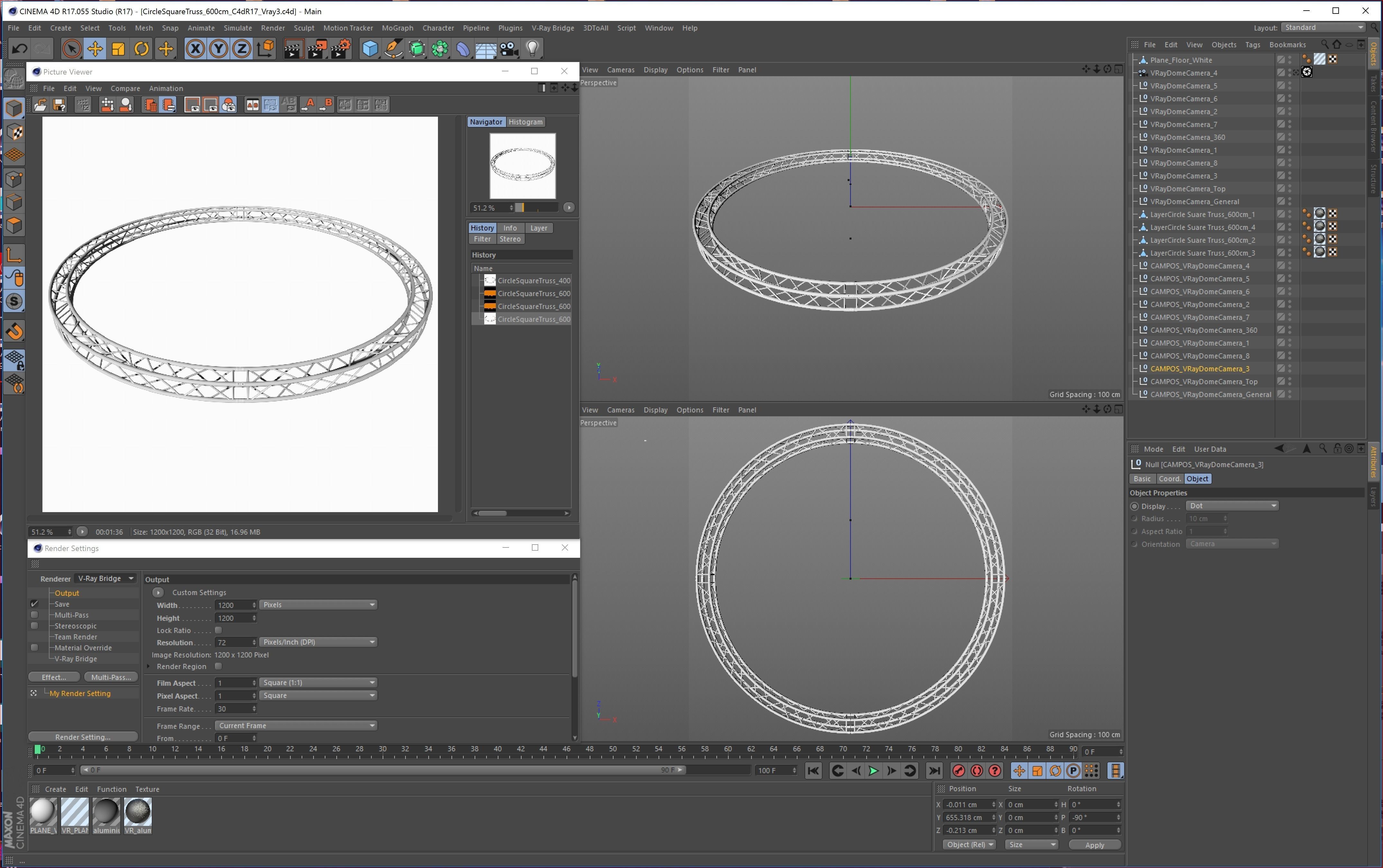 Circle Square Truss - Full diameter 600cm 3D model_14