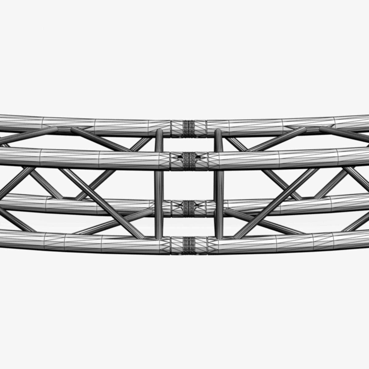 Circle Square Truss - Full diameter 600cm 3D model_10