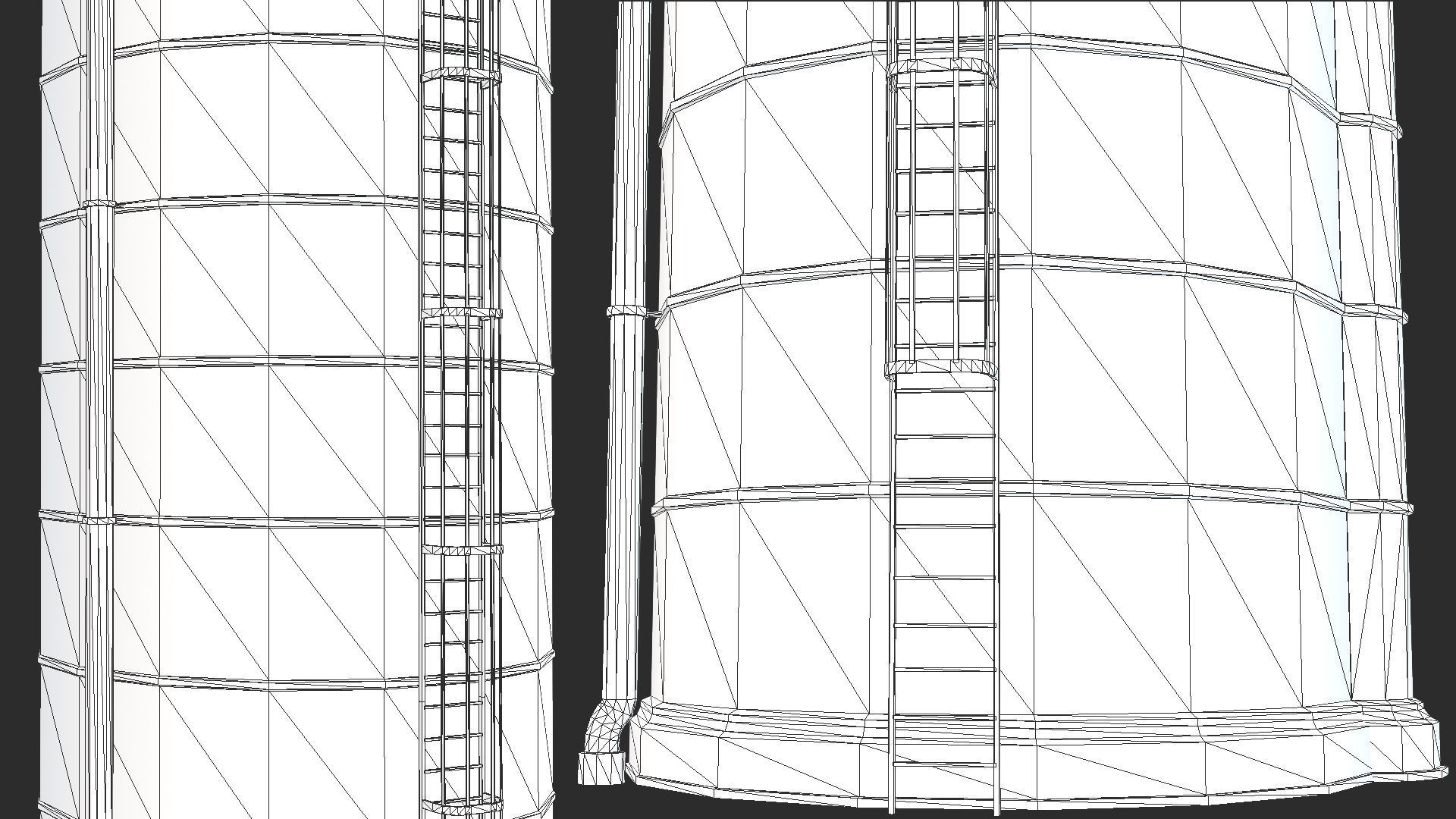 Farm Silo 2 PBR Low-poly 3D model_5