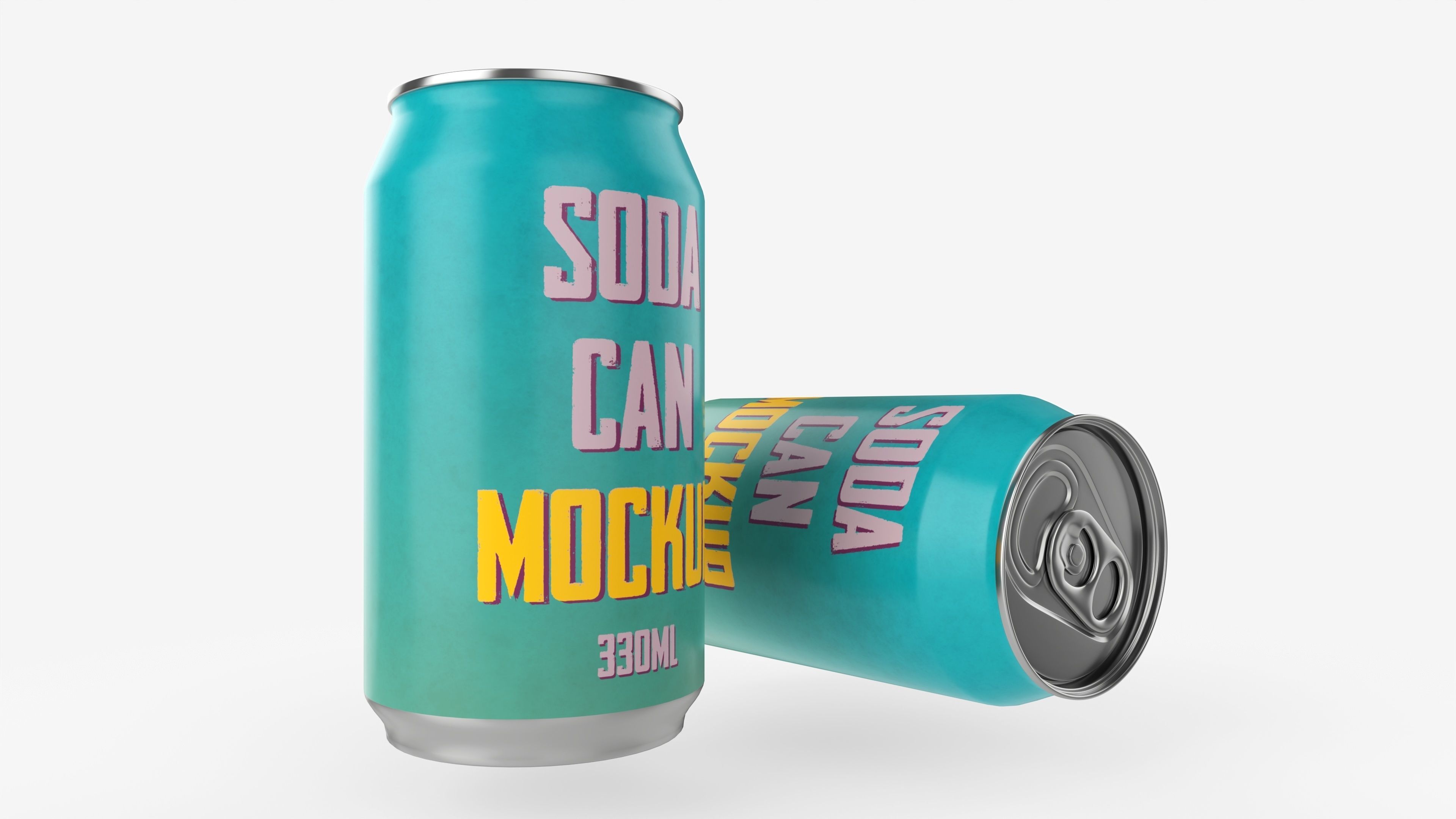 Beverage can 330ml 3D model_2