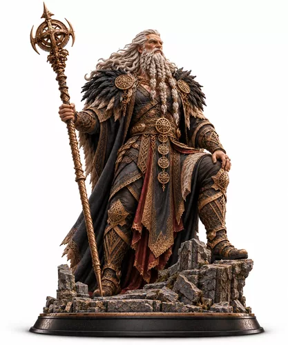 Odin Norse God Norse King Printable Figure Warrior Statue STL 3D