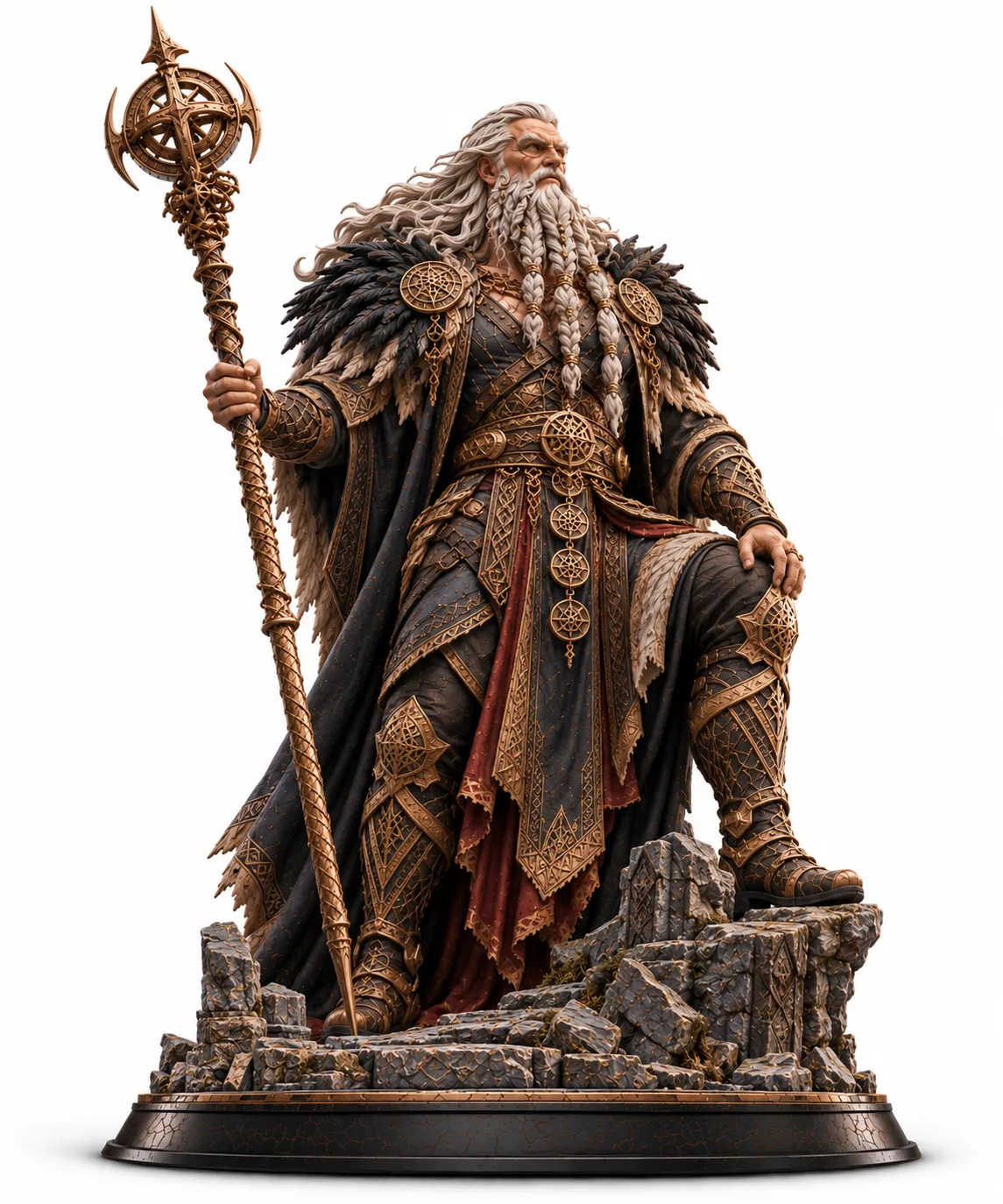 Odin Norse God Norse King Printable Figure Warrior Statue STL 3D 3D print model