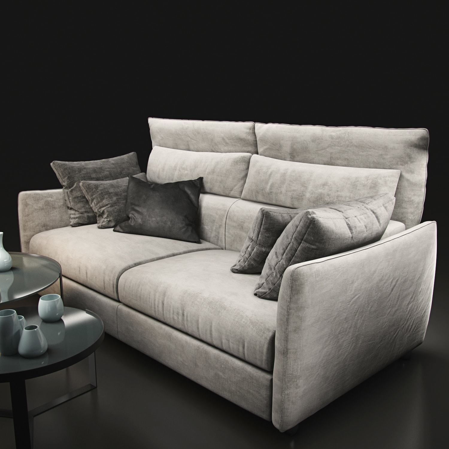 Sofa natuzzi Arioso 3D model_20