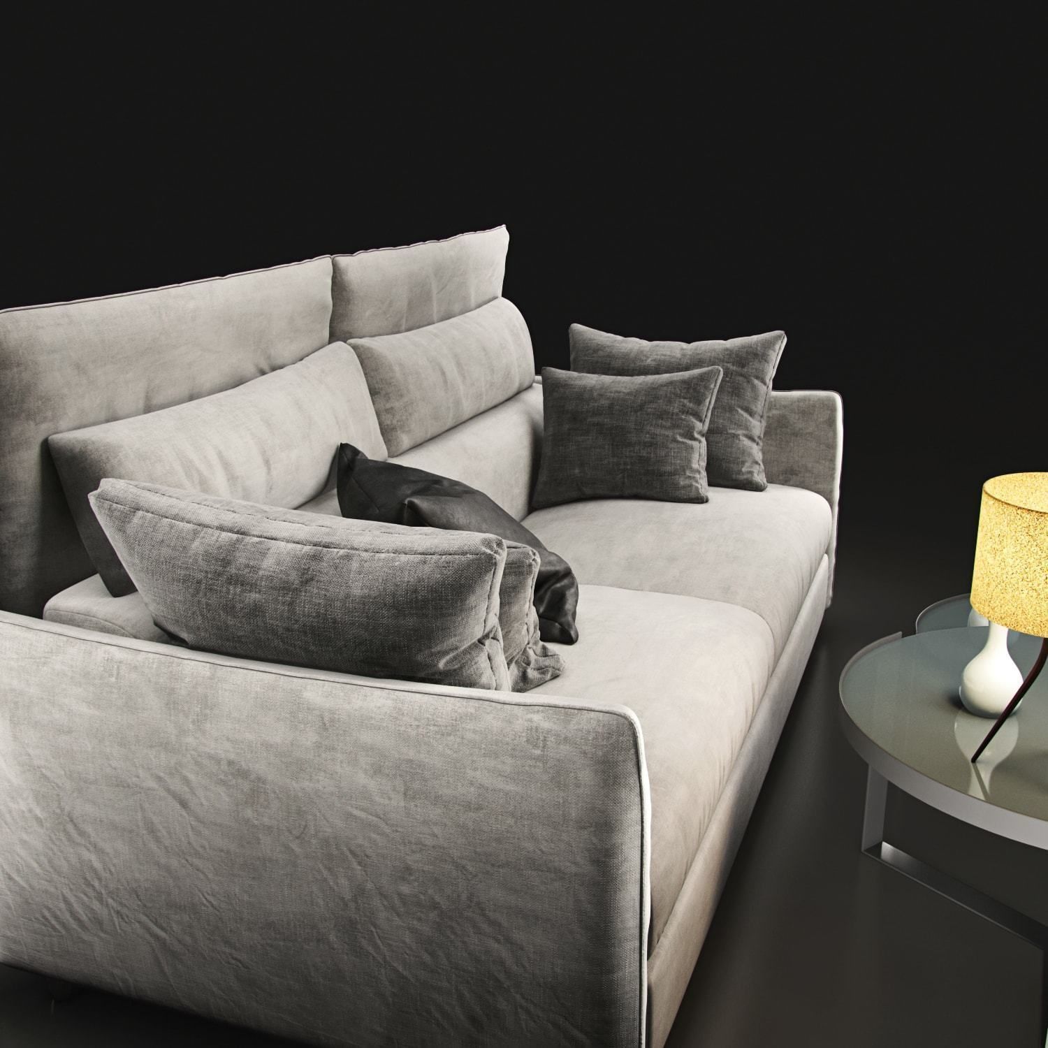 Sofa natuzzi Arioso 3D model_4