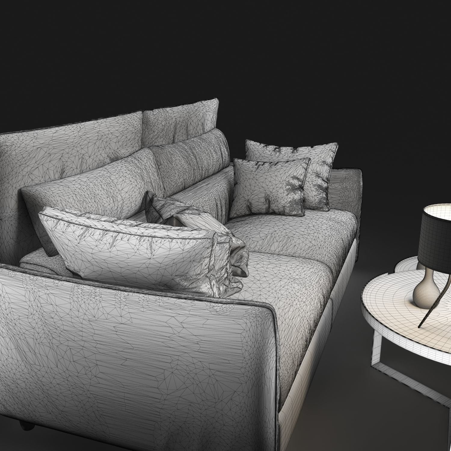 Sofa natuzzi Arioso 3D model_16