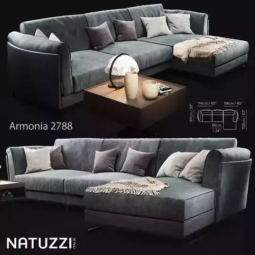 Sofa natuzzi armonia 2788