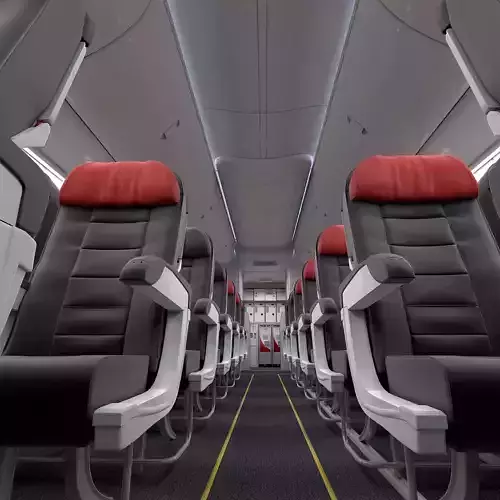 Boeing 737 Interior With Galley 3D model