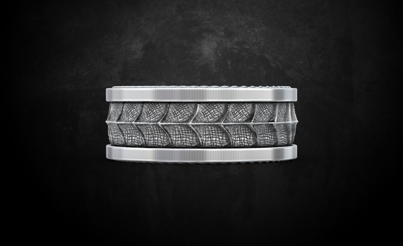 Dragon style ring 134 3D print model_11