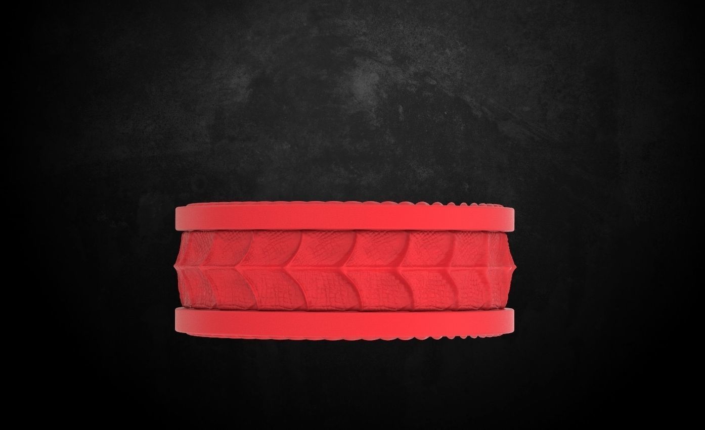 Dragon style ring 134 3D print model_13