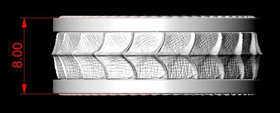 Dragon style ring 134 3D print model_16