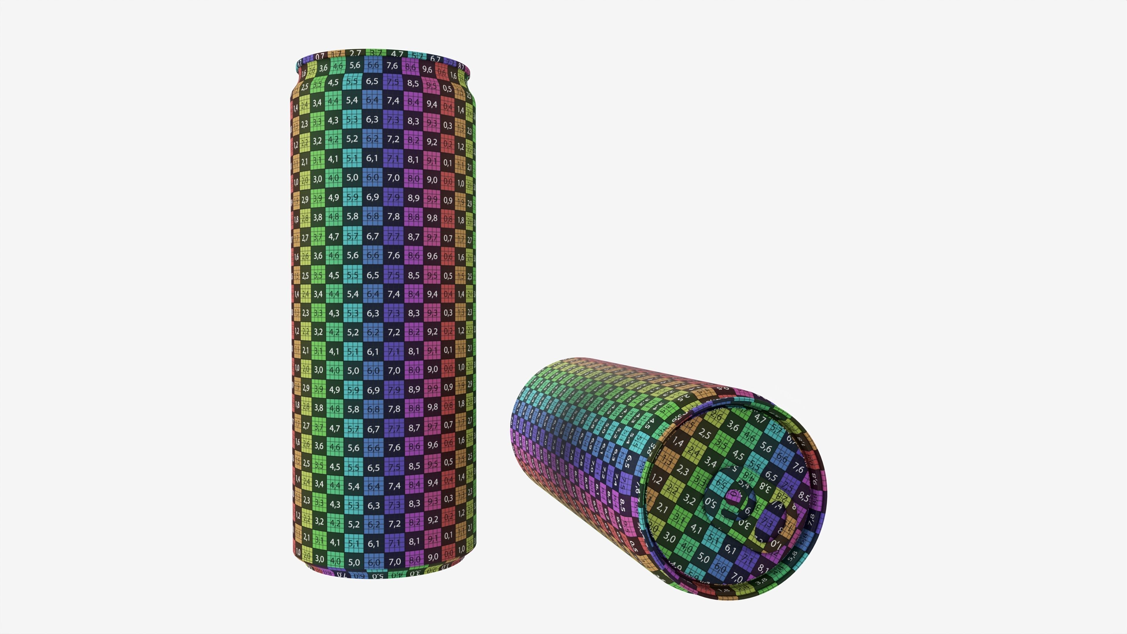 Beverage slim can 300ml 3D model_7