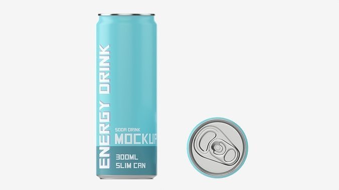 Beverage slim can 300ml 3D model 5