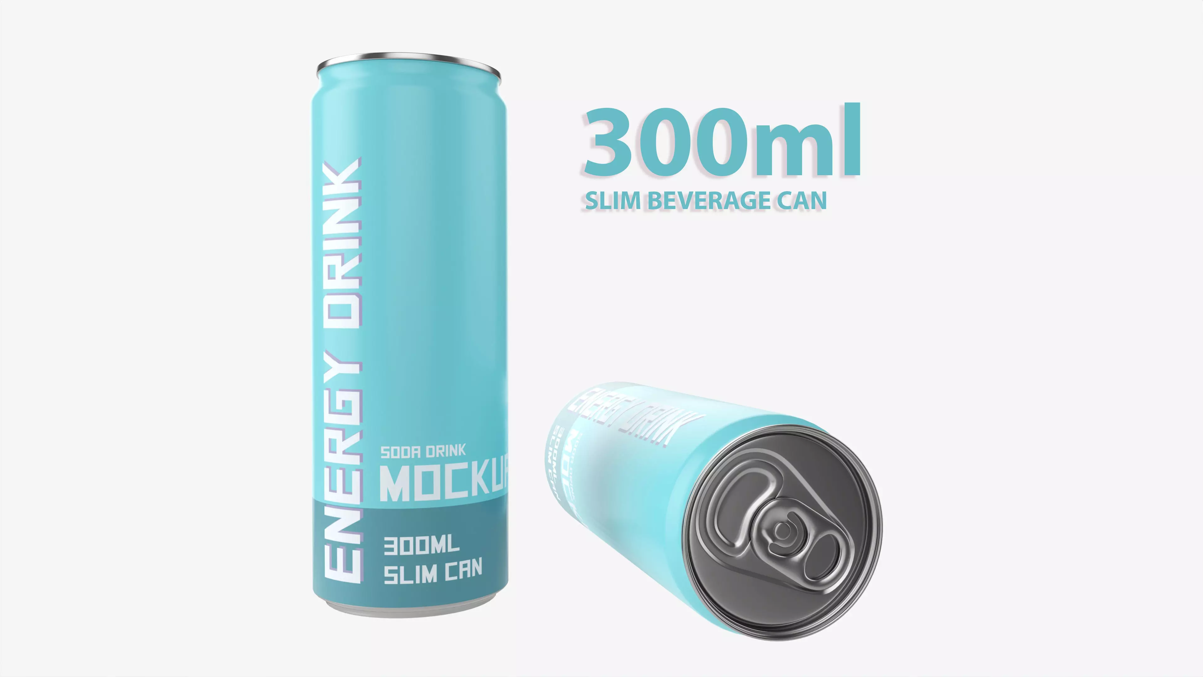 Beverage slim can 300ml 3D model_0