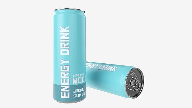 Beverage slim can 300ml 3D model 3
