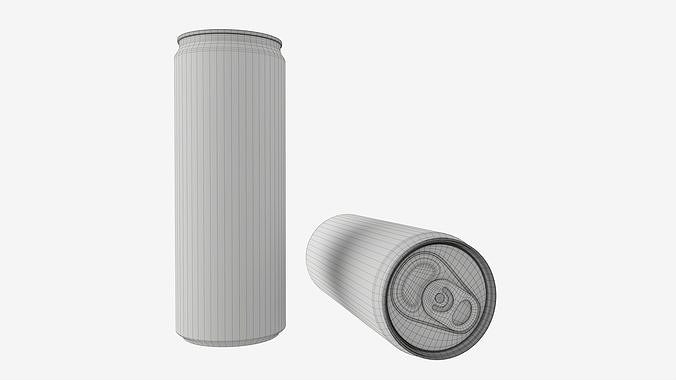Beverage slim can 300ml 3D model 7