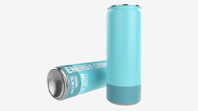 Beverage slim can 300ml 3D model 4